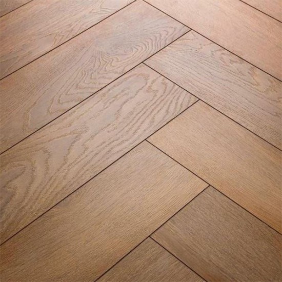 Laminátová Podlaha KRONO (1598573) Herringbone 8 - Dub Harlech- 630x126 mm - HO 8 mm AC5/32 4V - rybia kosť - 1clic2go pure+