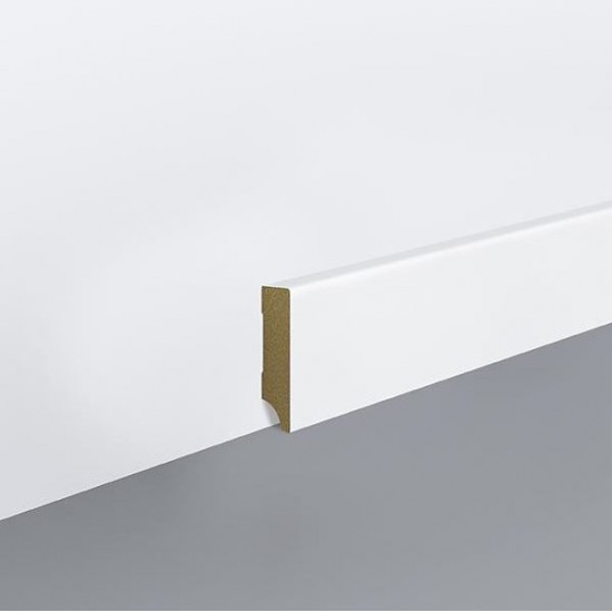 Lišta soklová Egger 60 hranatá "Cubical" L201 - 6246018 - 60x18x2400 - Biela Pretierateľná