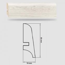 Soklová Lišta Swiss Krono AURUM Gusto P85 - MDF fólia - Dub Malibu (3482) - 85x16x2500 mm