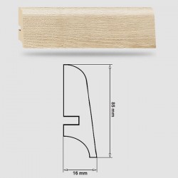 Soklová Lišta Swiss Krono AURUM Gusto P85 - MDF fólia - Dub Tamala (4522) - 85x16x2500 mm