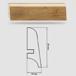Soklová Lišta Swiss Krono AURUM Vision P85 - MDF fólia - Céder Libanon (3344) - 85x16x2500 mm