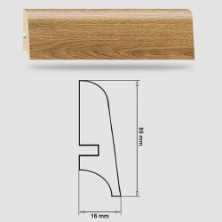 Soklová Lišta Swiss Krono PLATINUM Blackpool P85 - MDF fólia - Dub Westminster (4918) - 85x16x2500 mm