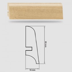 Soklová Lišta Swiss Krono PLATINUM Progress P85 - MDF fólia - Dub Anízový (2044) - 85x16x2500 mm