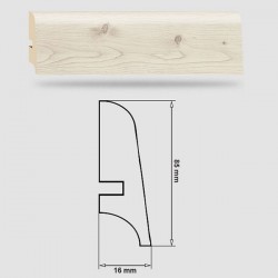 Soklová Lišta Swiss Krono PLATINUM Terra P85 - MDF fólia - Borovica Pamucale (4913) - 85x16x2500 mm