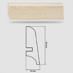 Soklová Lišta Swiss Krono PLATINUM Zodiac P85 - MDF fólia - Dub Capricorn (4567) - 85x16x2500 mm