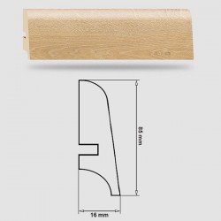 Soklová Lišta Swiss Krono PLATINUM Zodiac P85 - MDF fólia - Dub Scorpio (4569) - 85x16x2500 mm