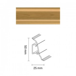 Soklová lišta DÖLLKEN SLK 50 - Čerešňa Memphis - W133 - 50x25x2500 mm (Vodeodolná)