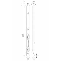 AGB - Zástrč F16 - H250 ZLL - zlatá lesklá (03)