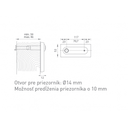 AXA - Menovka ATLAS/OMEGA s priezorníkom (kukátkom) CIM - čierna matná (F8)