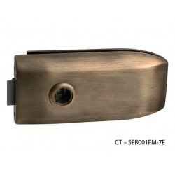 CT - 6000 Kovanie na sklenené dvere BRM - bronz matný (OGS)