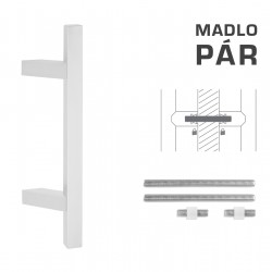 FT - MADLO kód 831Z 25x25 mm UN pár BIM - biela matná (FBO)