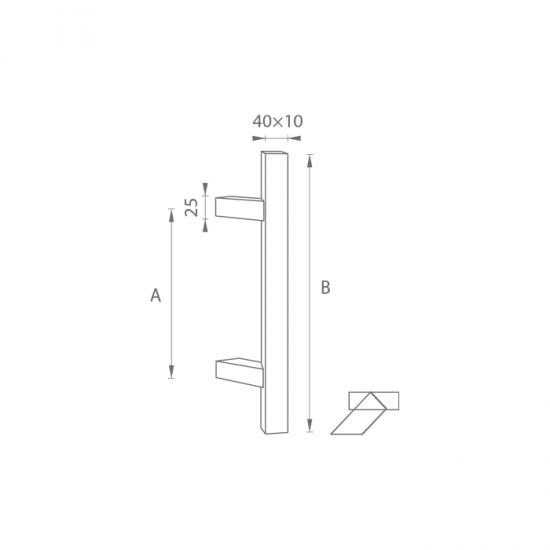 FT - MADLO kód 841Z 40x10 mm ST ks BIM - biela matná (FBO) FT - MADLO kód 841Z 40x10 mm ST ks BIM - biela matná (FBO)