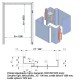 Oceľová Zárubňa CgH 125/197 - S tesnením - Prepravný náter (červenohnedá) - murivo/tvárnica