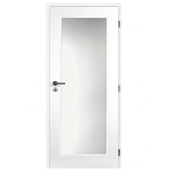Biele Lakované Interiérové dvere MASONITE/DOORNITE - Tampa Sklo