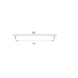 MP - Vetracia mriežka 60 x 250 mm STM - strieborná matná (F1)