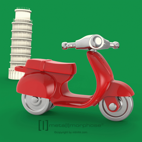 MTM - KĽÚČENKA - Moped červený MTM - KĽÚČENKA - Moped červený