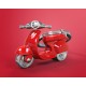 MTM - KĽÚČENKA - Moped červený MTM - KĽÚČENKA - Moped červený