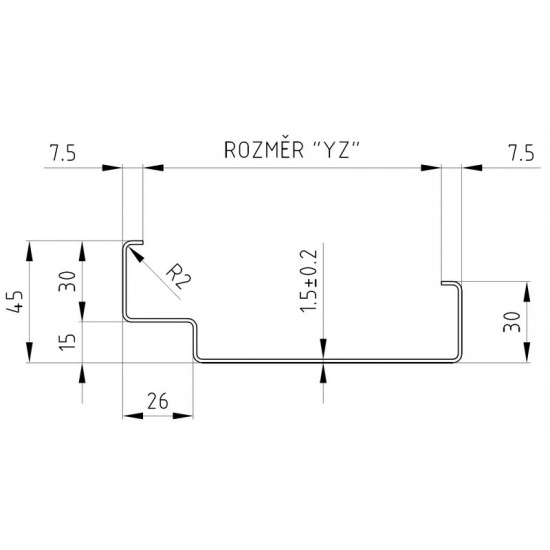 Zárubňa CgH 180/197 Zárubňa CgH 180/197