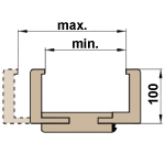 Zárubňa (šírka obložky 100 mm) 
