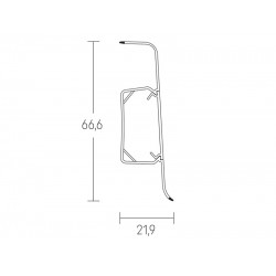 Soklová lišta Vox ESQERO Dub Červený 608 66x22x2500 mm