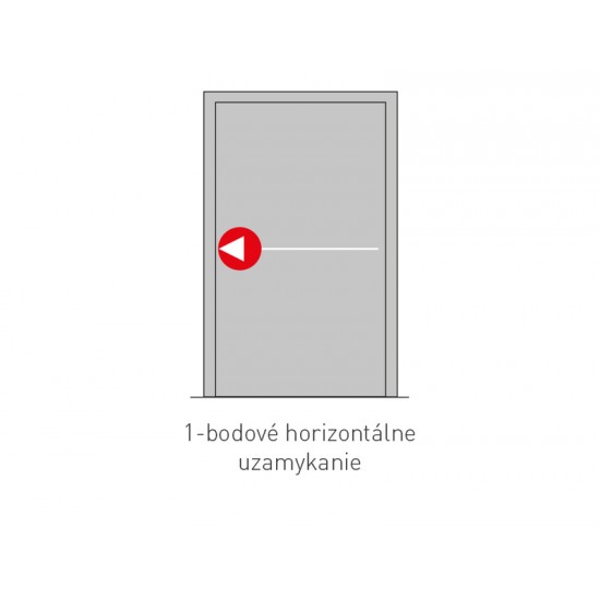 JNF - PANIKOVÉ KOVANIE 1B - FA.20.952.KIT - 1D PK/KL SO s kľučkou a cylindrickou vložkou STRIEBORNÁ S - Strieborná JNF - PANIKOVÉ KOVANIE 1B - FA.20.952.KIT - 1D PK/KL SO s kľučkou a cylindrickou vložkou STRIEBORNÁ S - Strieborná