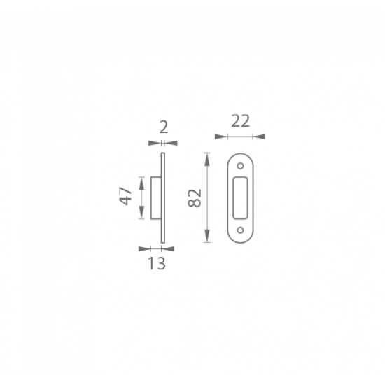 VR - Protiplech k zámku VR - 035/231 H - Hnedá VR - Protiplech k zámku VR - 035/231 H - Hnedá