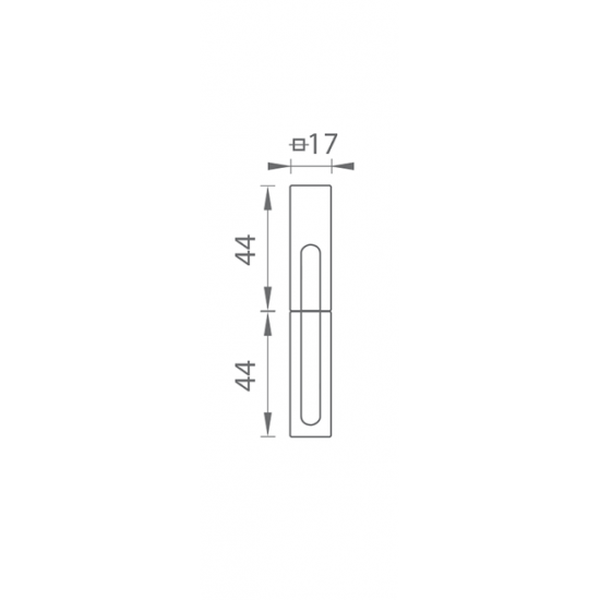 TI - Krytka na záves 0251 s rádiusom 3,51 (R351) BVOC - Čierny velvet chróm