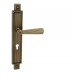 Kľučka na dvere LI - OPERA OB/OLS - Bronz pieskovaný/Mosadz brúsená lesklý lak