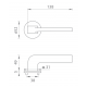 Kľučka na dvere TI - DARA - R 4007 5S PVD ANT - PVD Antracit