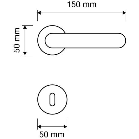 Kľučka na dvere LI - CRYSTAL - R OC - Chróm lesklý