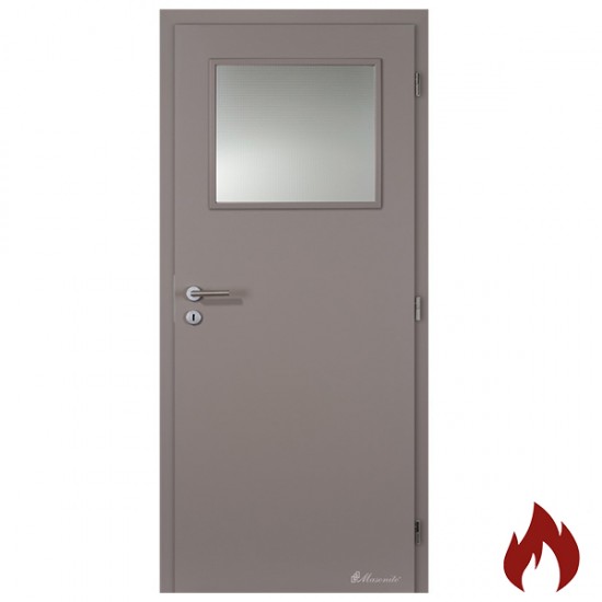 Protipožiarne Presklené Dvere MASONITE/DOORNITE - 1/3 Sklo - EW 30 - D3 Drevené