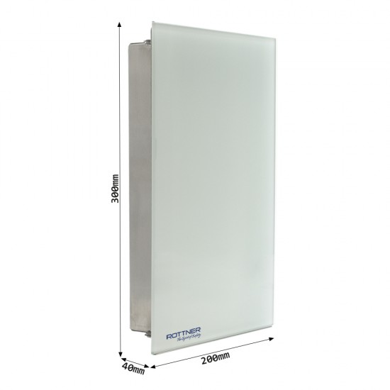 RR - SKRINKA NA KĽÚČE  - KEY GLASS GW-8 - T06357 Biela