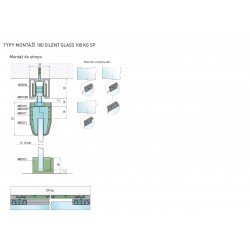 SC - POSUVNÝ SYSTÉM 100 SILENT GLASS S 100 KG SP 