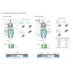 SC - POSUVNÝ SYSTÉM 100 SILENT GLASS S 80 KG SP 