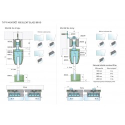 SC - POSUVNÝ SYSTÉM 100 SILENT GLASS 80 KG 