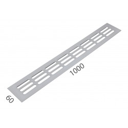 SRL - ALFA vetracia mriežka 60 x 1000 mm STM - strieborná matná (C0)