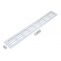 SRL - ALFA vetracia mriežka 60 x 1000 mm BIL - biela lesklá (RAL 9010)