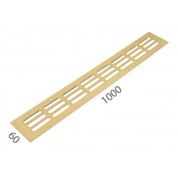 SRL - ALFA vetracia mriežka 60 x 1000 mm ZLM - zlatá matná (C4)