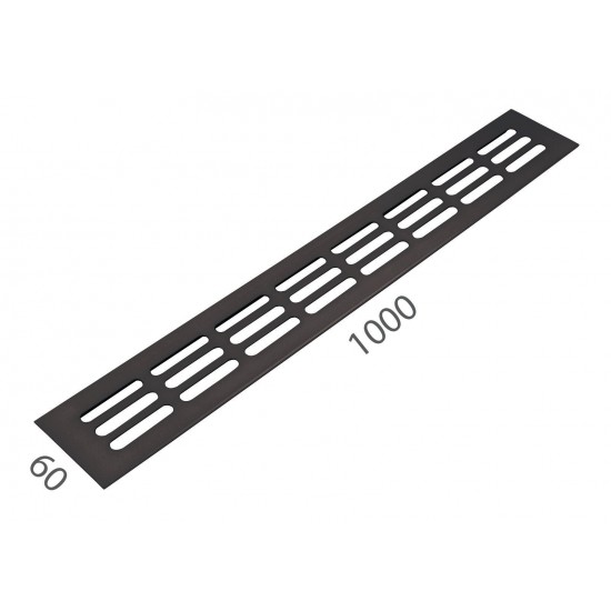 SRL - ALFA vetracia mriežka 60 x 1000 mm CIM - čierna matná (C35) SRL - ALFA vetracia mriežka 60 x 1000 mm CIM - čierna matná (C35)