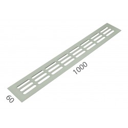 SRL - ALFA vetracia mriežka 60 x 1000 mm NEM - nerez matná