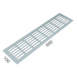 SRL - ALFA vetracia mriežka 100 x 600 mm STM - strieborná matná (C0)