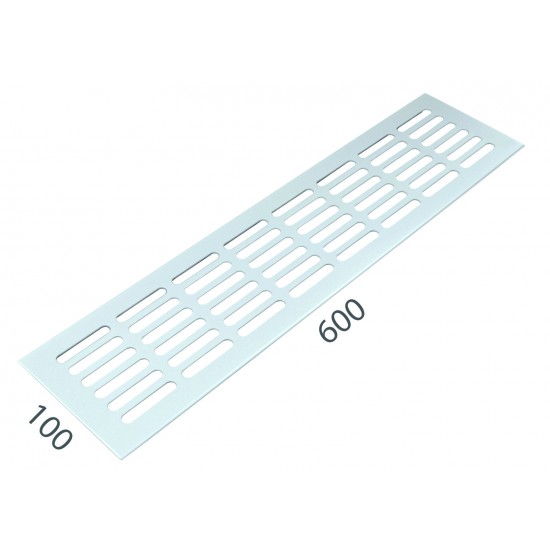 SRL - ALFA vetracia mriežka 100 x 600 mm BIL - biela lesklá (RAL 9010) SRL - ALFA vetracia mriežka 100 x 600 mm BIL - biela lesklá (RAL 9010)