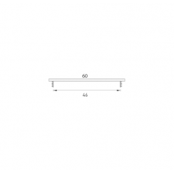 SRL - ALFA vetracia mriežka  60 x 250 mm CIM - čierna matná (C35)