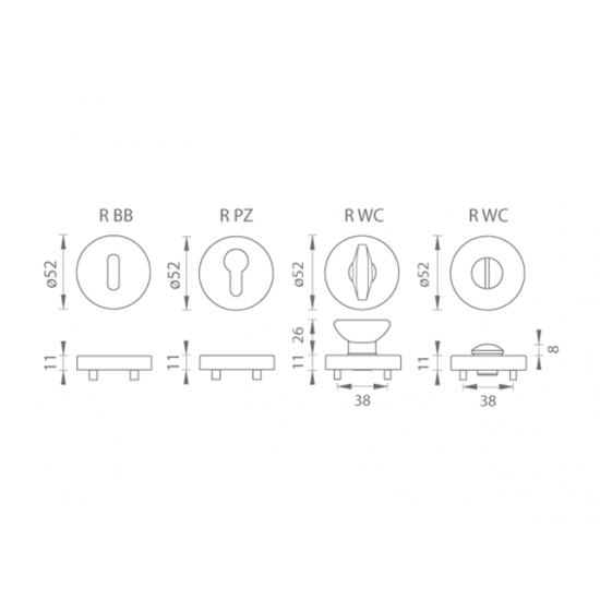 TI - ROZETA - R BRA - bronz antik (46) TI - ROZETA - R BRA - bronz antik (46)