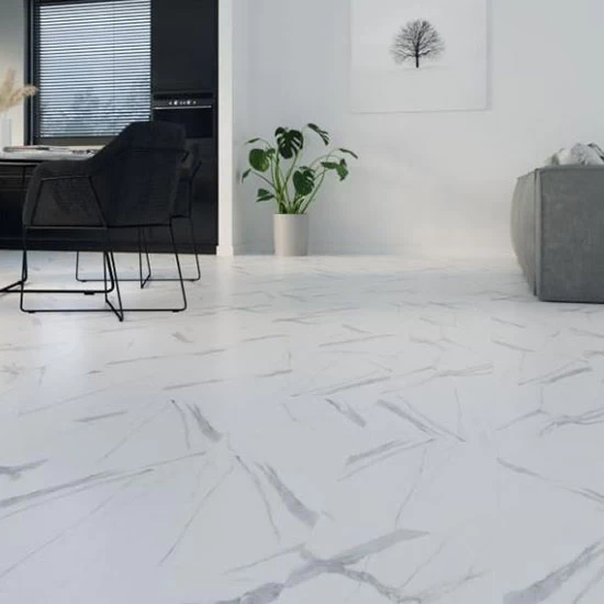 Kompozitná Podlaha AFIRMAX SPC BiClick Stone XXL - Snow Carrara CBC 41722 - 914x457x4 mm - AC4 23/32 - Dlažbový Dekor