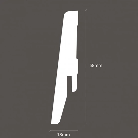 Lišta soklová Krono Original K58C 8092 MDF fólia 58x18x2600 mm