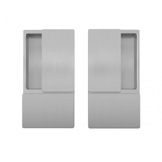 AGB - MUŠĽA WAVE na posuvné dvere bez otvoru CHM - chróm matný (32)