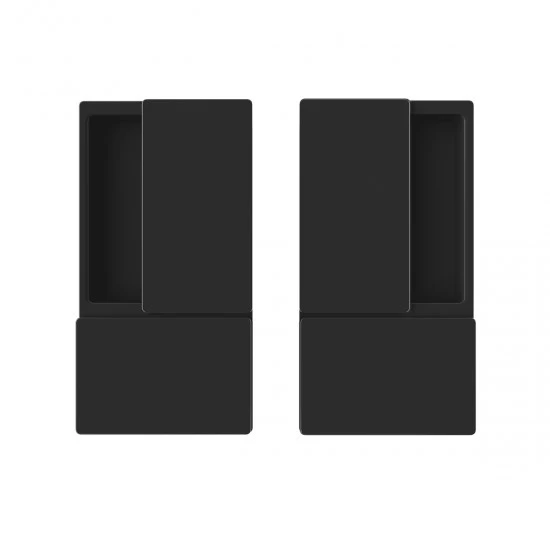 AGB - MUŠĽA WAVE na posuvné dvere bez otvoru CIM - čierna matná (93)