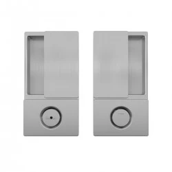 AGB - MUŠĽA WAVE na posuvné dvere WC CHM - chróm matný (32)