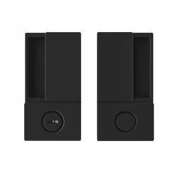 AGB - MUŠĽA WAVE na posuvné dvere WC CIM - čierna matná (93)